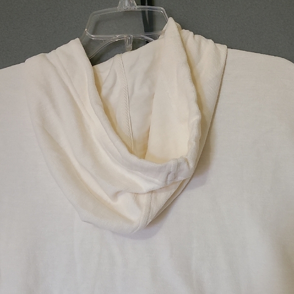 OLD NAVY Women's Cream Full Zip-Up Hoodie - Size Medium - Picture 9 of 12